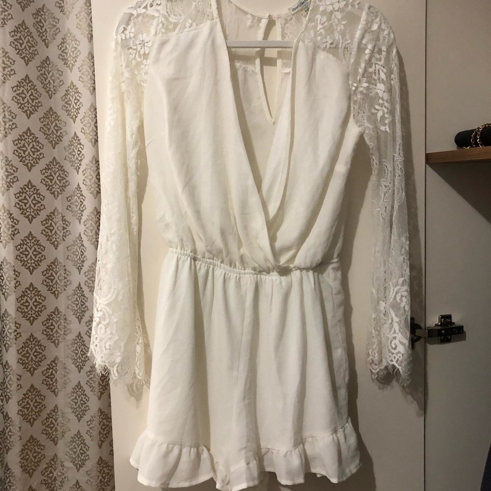 White lace romper